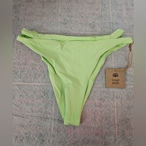 Toast Swim Signature Cut Out Bottom Paradise Green XS